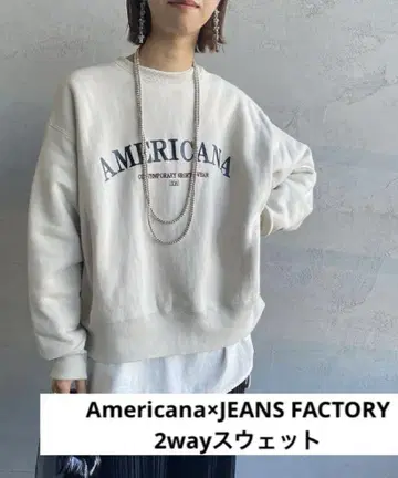 Americana x JEANS FACTORY/2way 맨투맨