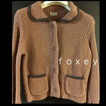 폭시 니트 자켓 가디건 FOXEY