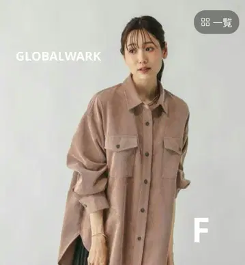 GLOBALWARK 코듀로이 셔츠 FREEE 사이즈