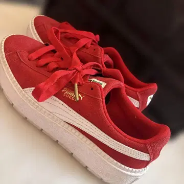 PUMA 푸마 스웨이드 빨간색 24.5cm