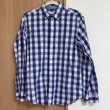 BARNEYS NEW YORK 체크 무늬 셔츠 M