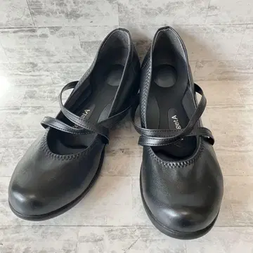 [ 새상품급 ] Re:getA 24.5cm 웨지솔 메리 제인 블랙