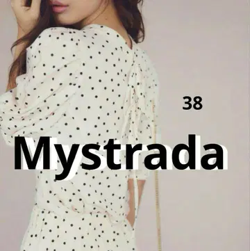 새상품급 [Mystrada] 38 베이지 안자이 코즈에 씨 콜라보 도트