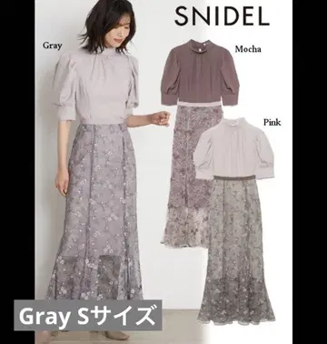 snidel 스나이델 3piece 조젯 레이스 원피스
