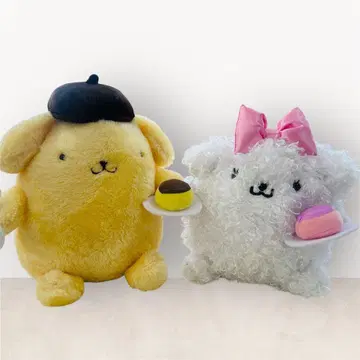 폼폼푸딩 봉제 인형 세트 KDDI 전보 마카롱짱