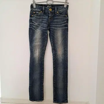 moussy 다크 블루 슬림 핏 데님