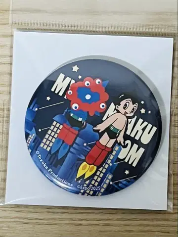오사카 간사이 박람회장 한정품 미야쿠미야쿠 철완 아톰 캔뱃지