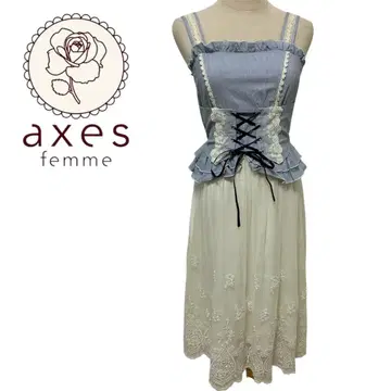 axes femme 원피스 레이스 뷔스티에 코르셋 점프스커트 새상품급