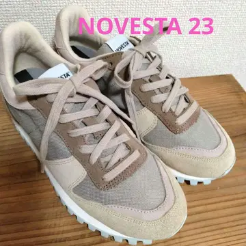 노베스타 NOVESTA 베이지 더스티 핑크/브라운 스니커즈 23/36
