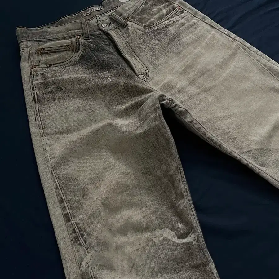 아워레가시 써드컷 디지털 프린트 데님 잉크 블랙 30