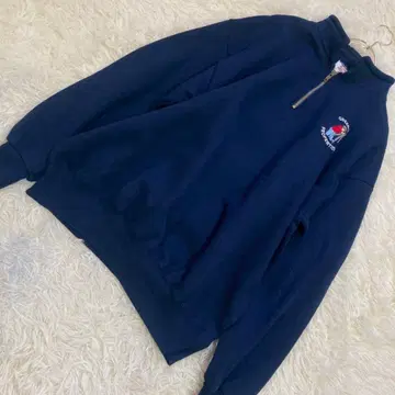 JERZEES 하프 지퍼 맨투맨 네이비 XL USA