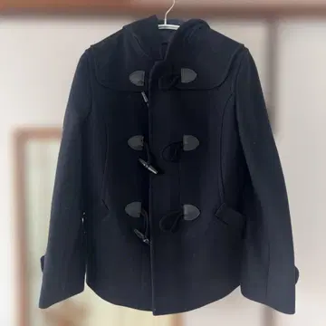 금성학원 여자 더플 코트 후드 부착