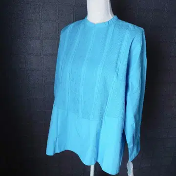 택 포함 Pheeta Trinity 부잠 셔츠 블루 인도 코튼