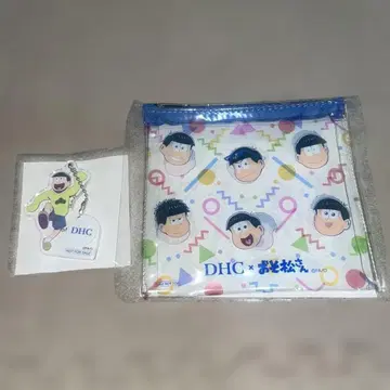DHC 오소마츠 6쌍둥이 아크릴 키링과 파우치 세트
