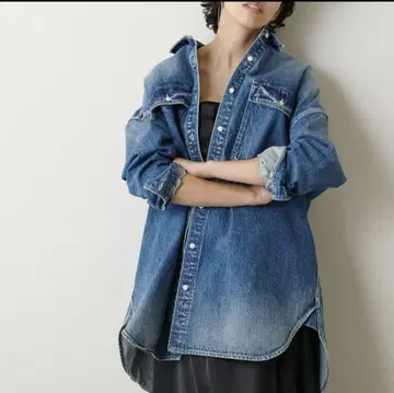 윔 가젯 데님 오버 사이즈 셔츠