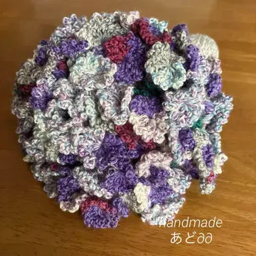 은방울꽃 플라워 담요 꽃다발 니트 손뜨개질