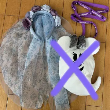 Disney 호른테드 맨션 신부 머리띠