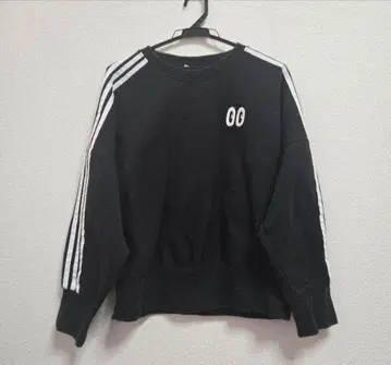 adidas originals 트레이닝복 맨투맨 블랙 눈알 자수