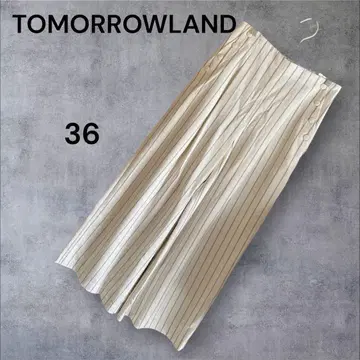TOMORROWLAND 투모로우랜드 스트라이프 와이드 팬츠 36