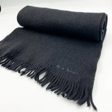 폴 스미스 프린지 머플러 울 블랙