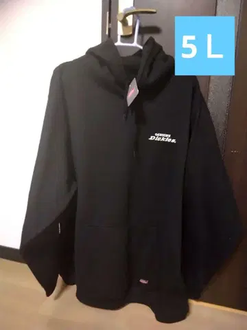Dickies 블랙 후드티 속기모 5L