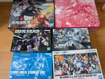 HG SD MG 건담 프라모델 미조립 묶음 판매 6세트