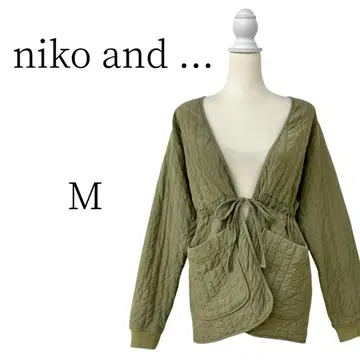 새상품급 niko and - 니코앤드 카키 퀼팅 자켓 M