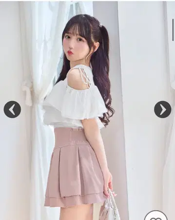 [ michellMacaron ] 슬림 레그 스커트 더스티 핑크 XS