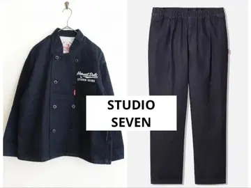 레어 STUDIO SEVEN 셰프 팬츠 셰프 자켓 S