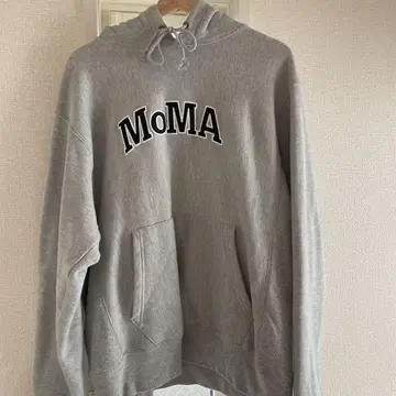 Champion MoMA 로고 후드티 M 사이즈 그레이