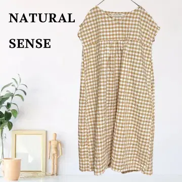 zB640 [F] NATURAL SENSE 원피스 깅엄 체크