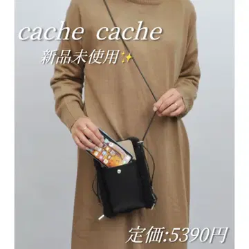새상품 cache cache 스마트폰 포켓 보아 복조리 숄더 블랙