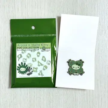 산리오 키티 만박 일본관 조류 시크릿 핀 배지 시아와세모
