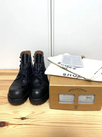 arts&science 예술과 과학 부츠 블랙 가죽 24.5