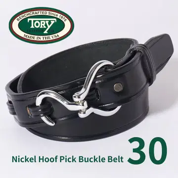 [ TORY LEATHER ] 니켈 후프 피크 벨트