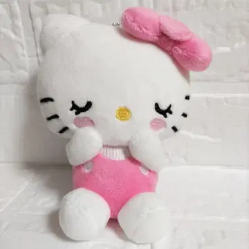 새상품 오야스미 키티 마스코트 50주년 아베일 Hello Kitty