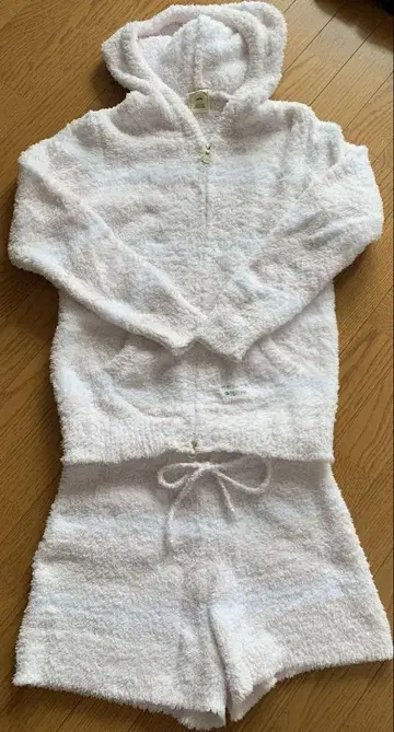 젤라또피케 핑크 보더 룸웨어 상하의 셋업