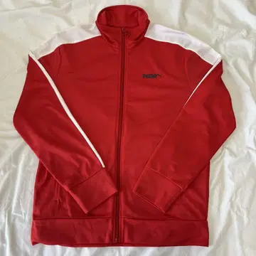 PUMA 레드 집업 저지 트랙 자켓