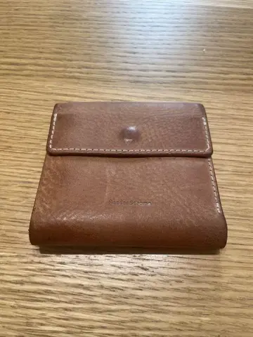 핸더 스킴 3단 폴더형 지갑 브라운