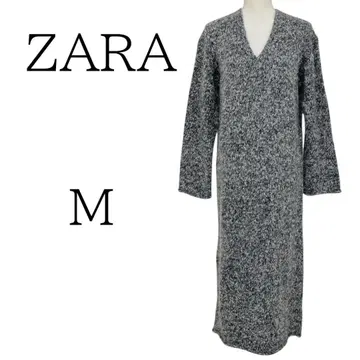 새상품급 ZARA 자라 그레이 계열 롱 니트 원피스 M
