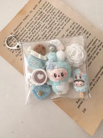라부부 세트 파우치 Blue