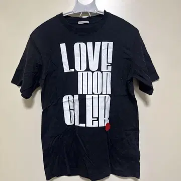 MONCLER LOVE 몽블랑 T셔츠 XS 블랙