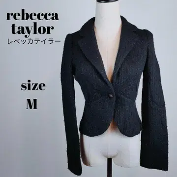 [ a844 ] rebecca taylor 긴팔 울 자켓 라메 M
