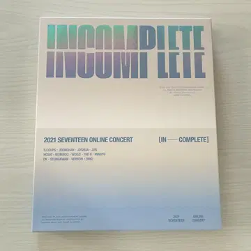 SEVENTEEN INCOMPLETE Blu-ray