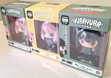 SPY x FAMILY YURAYURA 헤드 피규어 3체 세트