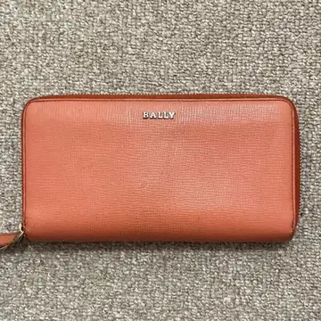 BALLY 발리 라운드 지퍼 장지갑 오렌지