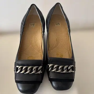 ing 펌프스 웨지솔 힐 6cm 블랙 23.5EE
