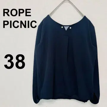 ROPE PICNIC 티셔츠 블라우스 네이비 M V넥 심플 무지