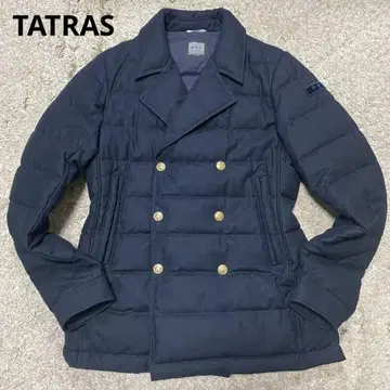 새상품급 TATRAS 타트라스 테일러드 다운 자켓 골드 버튼 네이비