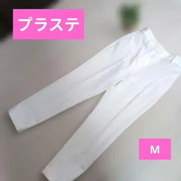 PLST 화이트 슬랙스 M